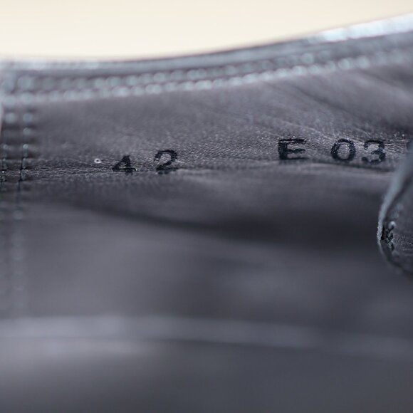 Robert Clergerie Shoes Mens Size 9 Silver Derby Long Wing Leather Brogue France - Picture 8 of 8